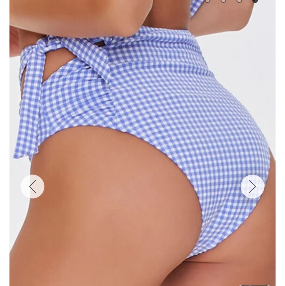 NWT Forever 21 Gingham 2 peice bathing suit - Picture 6 of 10